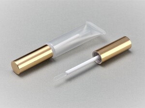 Flexible Tube with Lip Gloss Silicone Wiper Cap